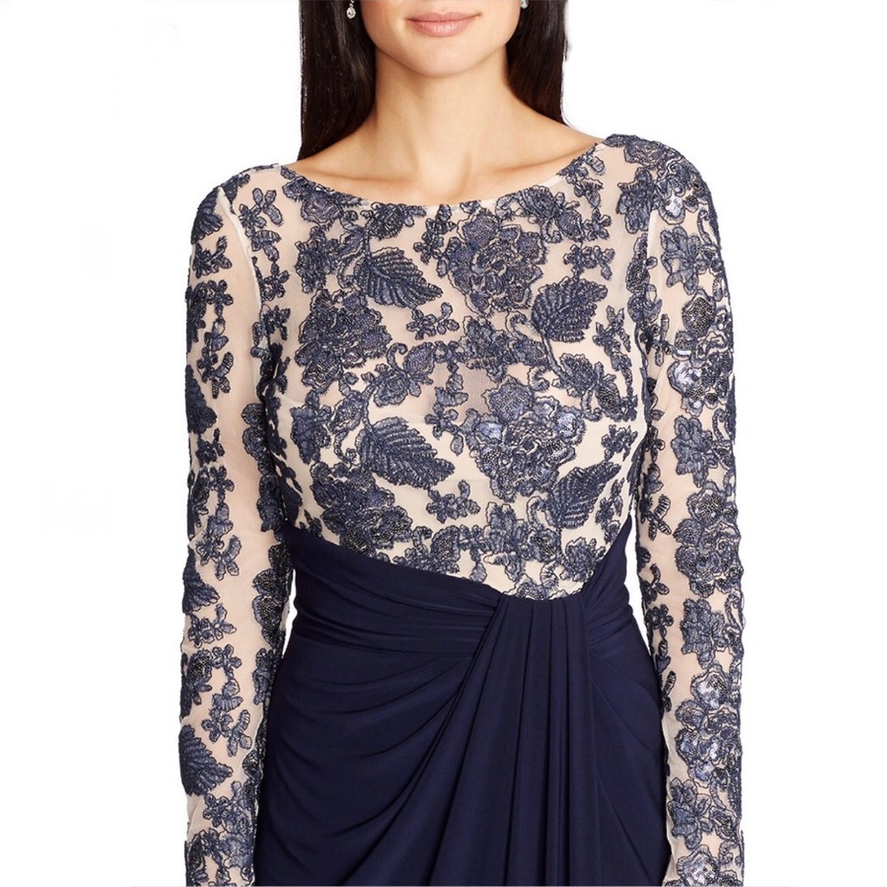 Ralph Lauren Navy and Sequin Elegant Dress